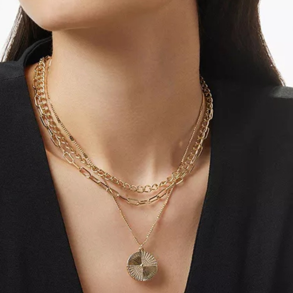 Ana Luisa Chain Coin Pendant Necklace